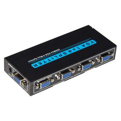 SPLITTER VGA 4 USCITE 250MHZ CON ALIMENTATORE (LKVGA204) (Link)