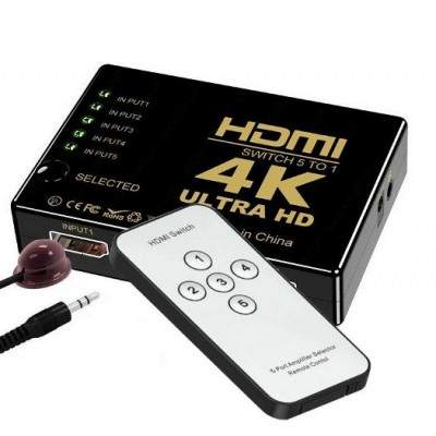 COMMUTATORE SWITCH HDMI 1.4B 5 PORTE ULTRA HD 4K (UH-501) (Meiq)