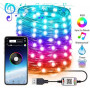 STRISCIA LED BLUETOOTH RGB ALIMENTAZIONE TRAMITE USB 10M IP65 (Meiq-it)