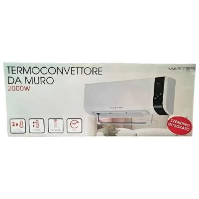 TERMOCONVETTORE ELETTRICO DA MURO 2000W TCP3510R A PARETE (Master)
