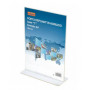 PORTA DEPLIANT ACRILICO BASE L - FORMATO A4 (47NIK002/4) (Nikoffice)
