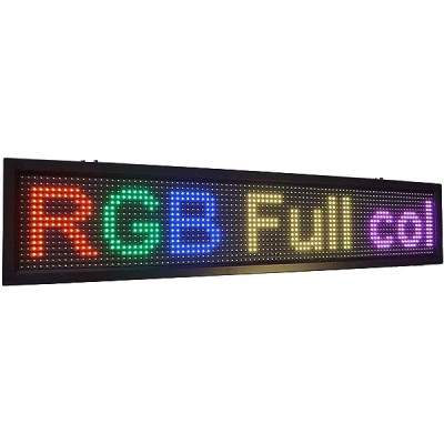 TABELLA CARTELLO LED PROGRAMMABILE RGB COLORE FULL ZONE 100X20 (X100RGB) (No Brand)