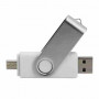 PEN DRIVE 8GB BIANCA BULK TYPE-A/TYPE-C - IDEALE PER SERIGRAFIA - USB-A/C (No Brand)