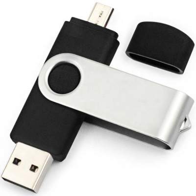 PEN DRIVE 8GB NERA BULK TYPE-A/TYPE-C - IDEALE PER SERIGRAFIA - USB-A/C (No Brand)