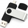 PEN DRIVE 8GB NERA BULK TYPE-A/TYPE-C - IDEALE PER SERIGRAFIA - USB-A/C (No Brand)