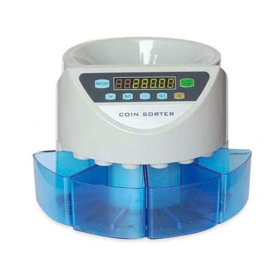 CONTAMONETE ELETTRONICO AUTOMATICO COIN SORTER 4 SCOMPARTI (No Brand)