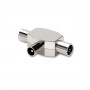 DISTRIBUTORE INDUTTIVO DI SEGNALE ANTENNA TV A 2 VIE (RF91) (Nvs)