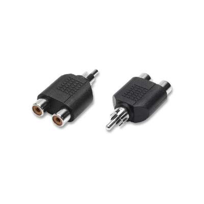ADATTATORE SDOPPIATORE 1 RCA MASCHIO / 2 RCA FEMMINA (3/11) (Nvs)