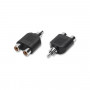ADATTATORE SDOPPIATORE 1 RCA MASCHIO / 2 RCA FEMMINA (3/11) (Nvs)