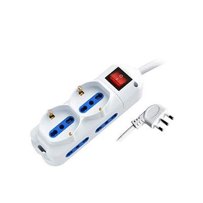 MULTIPRESA 6POS BIPASSO + BIPASSO/SCHUKO SPINA16A + INTERR. (PEM2512-W3) (Propart)