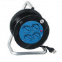AVVOLGICAVO 4 POSTI BIPASSO/SCHUKO 15METRI CON PROTEZ. TERMICA (PEA5-15-BK) (Propart)