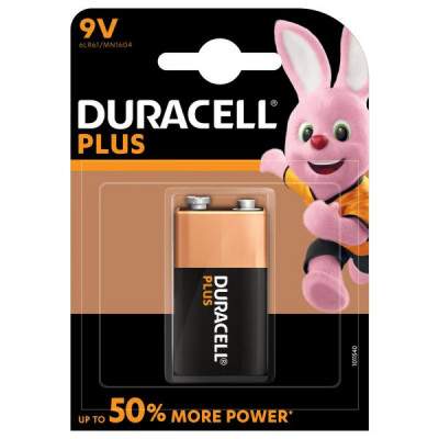 BATTERIA ALCALINE 9V (MN1604 PLUS) 1PZ (Duracell)