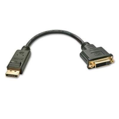 Lindy 41004 cavo e adattatore video 0,15 m DisplayPort DVI-D Nero