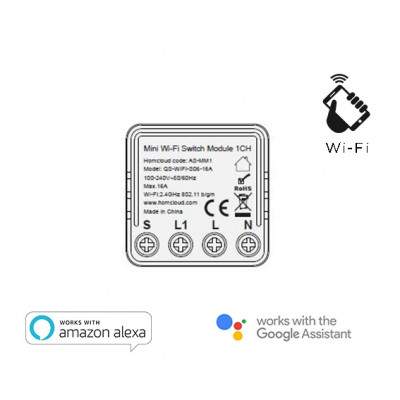 MODULO INTERRUTTORE MINI 1 CANALE WIFI (AS-MM1) (Homcloud)