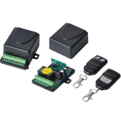 KIT RICEVITORE DA INTERNO 433MHZ 2 TELECOMANDI (JJ-JS-084) (No Brand)