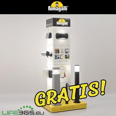 Espositore FUMAGALLI in legno - 190 x 80 x 40 cm