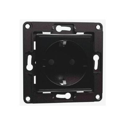 Shelly Wall Socket 1, Presa a muro EU/Schuko Nera