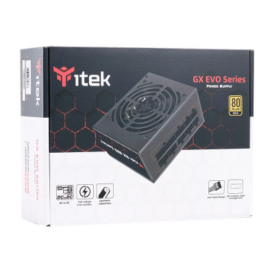itek GX550 EVO alimentatore per computer 550 W 24-pin ATX SFX Nero
