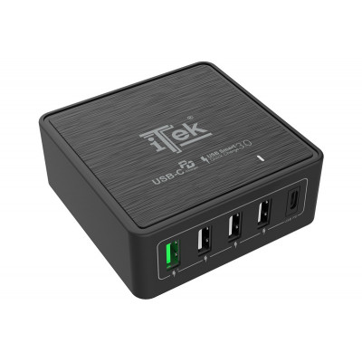 itek ITSCT4UC60 Caricabatterie per dispositivi mobili Universale Nero AC Ricarica rapida Interno