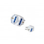 Adattatore Presa 3 Posti Bipasso Schuko Spina 10/16A Bianco (Pes1040A-Wp)