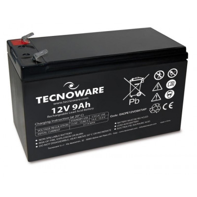Batteria Al Piombo 12V 9Ah 6.3Mm Long Life (Eacpe12V09Atwl)