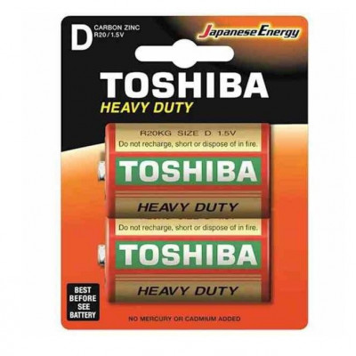 Batterie Zinco Heavy Duty R20 D 1.5V 2Pz
