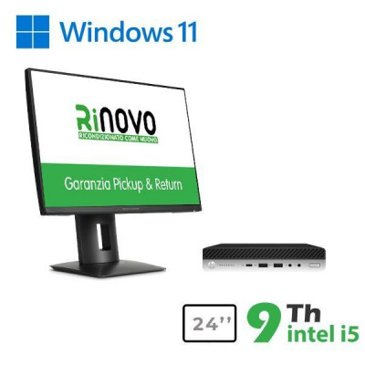 Bundle Pc Mini Hp 600-800 G3 Intel Core I5-9Gen. + Monitor Hp 23" Rnz24N (Rnbundle38) Pick & Return