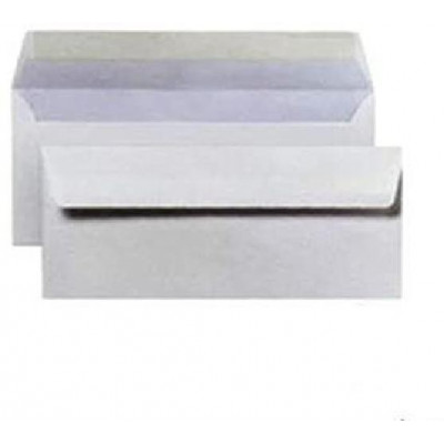 Buste Bianche 110X230Mm Con Finestra 90Gr + Strip Da 500Pz