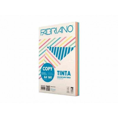 Carta A4 Colorata Multicolor 160 Grammi Colori Tenui (100 Fogli)