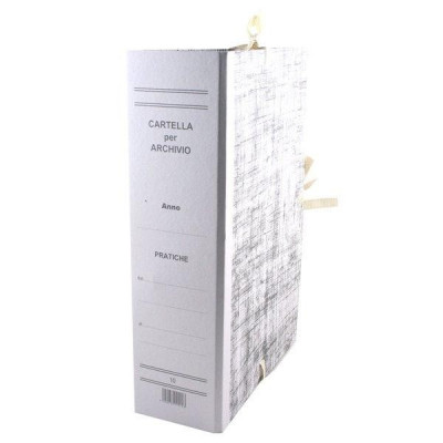 Cartella Faldone Archivio Con Legacci - Dorso 10 - 1 Pezzo