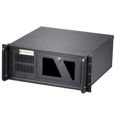Techly Chassis Industriale per Computer Montaggio a Rack 4U Profondità 499mm (I-CASE MP-P4HX-BLK2)