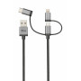 Trust 22693 cavo USB USB 2.0 1 m USB A Micro-USB B Nero, Argento