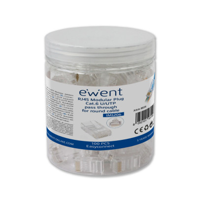 Ewent IM1206 cavo di collegamento RJ-45 Trasparente