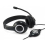 Conceptronic CCHATSTARU2B cuffia e auricolare Cablato A Padiglione Musica e Chiamate USB tipo A Nero, Rosso