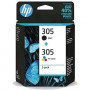 Cartuccia Originale 6Zd17Ae N.305 Pack Nero+Colore