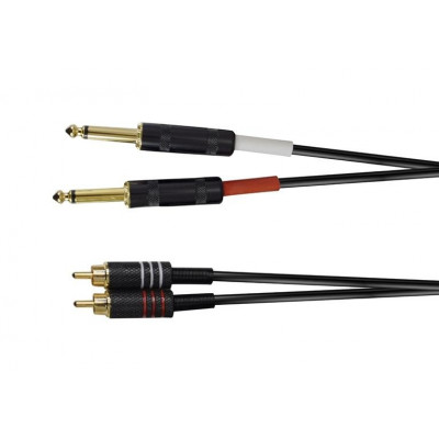 Cavo Audio 2X Jack 6.3 Mono / 2Xrca M (Rdm C83)