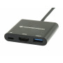 Conceptronic DONN01B replicatore di porte e docking station per laptop USB 3.2 Gen 1 (3.1 Gen 1) Type-C Nero