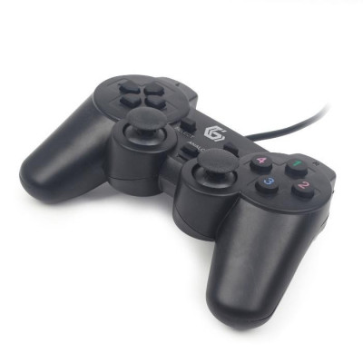 Gamepad Jpd-Udv-01 Con Doppia Vibrazione Per Pc - Usb - Nero