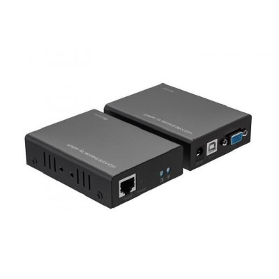 Kit Tx-Rx Extender Vga E Segnale Usb - Utp A 300Mt (Pt-Petvek)