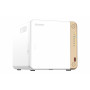 QNAP TS-462-4G server NAS e di archiviazione Tower Intel® Celeron® N4505 4 GB DDR4 0 TB QNAP QTS Bianco