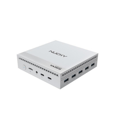Pc Barebone Nuc Nucky-2 Intel Quad Core N100 Ram 8Gb Ssd 256Gb Windows 11 Pro Bianco (Ny290)