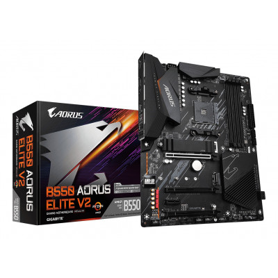 GIGABYTE B550 AORUS ELITE V2 Scheda madre - CPU AMD Ryzen 5000, VRM a 12+2 fasi, fino a 4733 MHz DDR4, 1xPCIe 4.0 + 1xPCIe 3.0