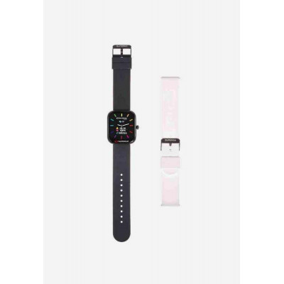 Smartwatch Swt-Stc001 + Cinturino Uniko Silicone Nero O Bianco
