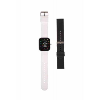 Smartwatch Swt-Stc002 + Cinturino Uniko Silicone Bianco O Nero
