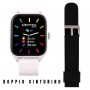 Smartwatch Swt-Stc011 + Cinturino Winner Silicone Nero O Bianco