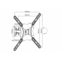 Equip Staffa per montaggio a parete TV girevole da 23” a 55”