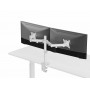 Equip Staffa di montaggio da tavolo articolata per doppio monitor da 17“-32”, bianco