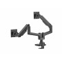 Equip Staffa di montaggio da scrivania per doppio monitor per uso intensivo da 17“-35”, nero