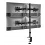 Equip Staffa di montaggio da scrivania per monitor quadrupli articolati da 17” a 32”