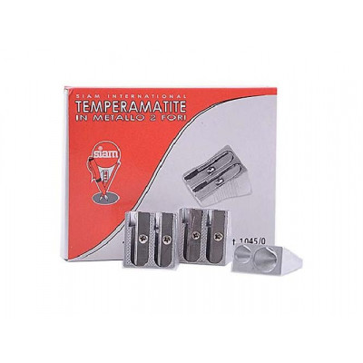 Temperamatite 2 Fori Acciaio - 12Pz